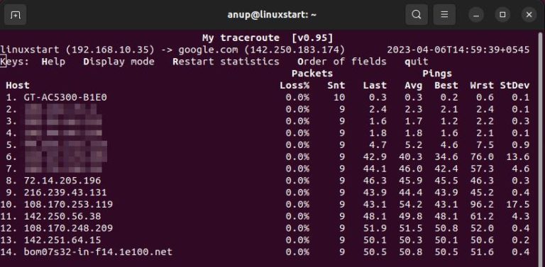 How To Install And Run Traceroute On Ubuntu Linux Start