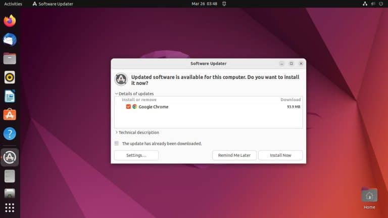 ubuntu update google chrome