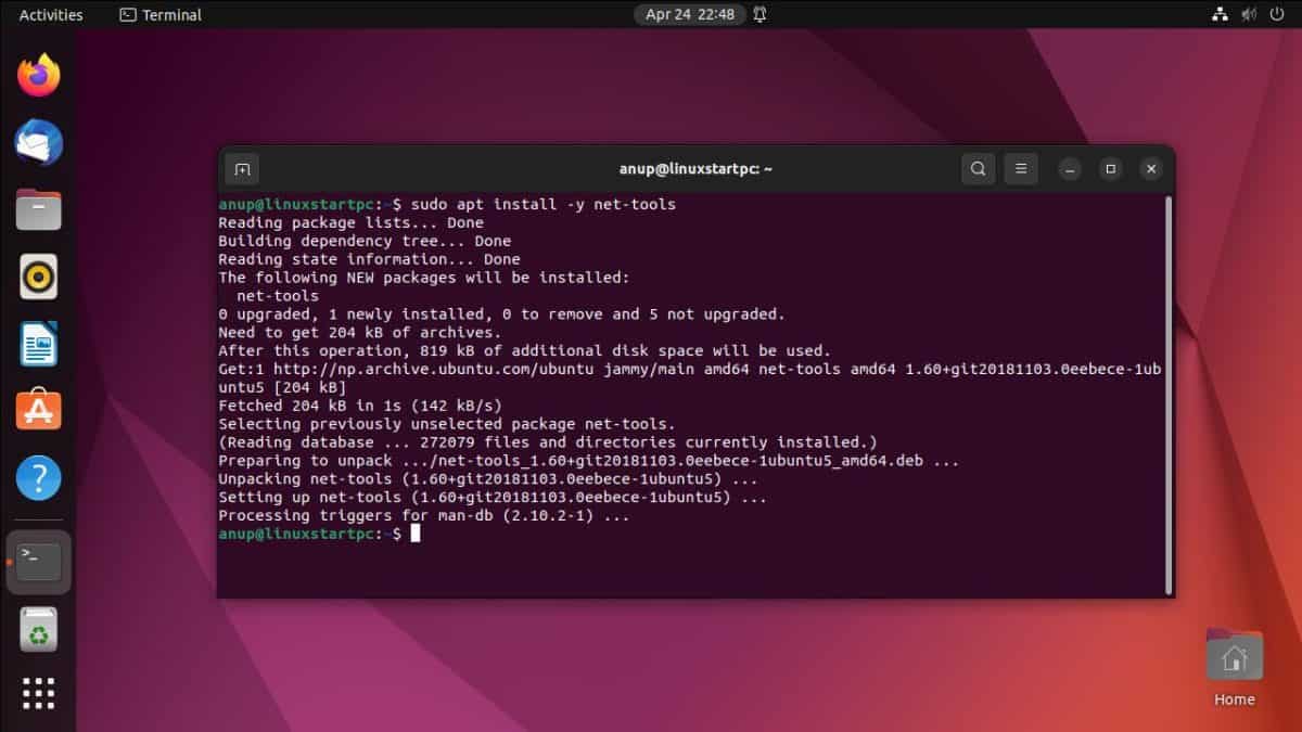 How To Install And Use Net Tools In Ubuntu - Linux Start