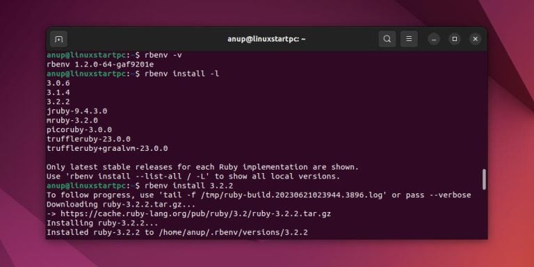 install ruby ubuntu