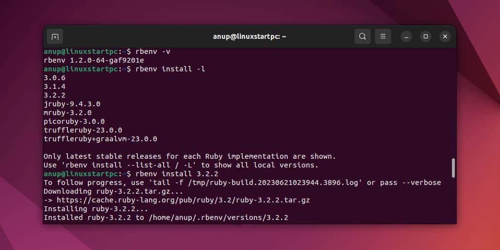 How To Install Ruby On Ubuntu Linux Start